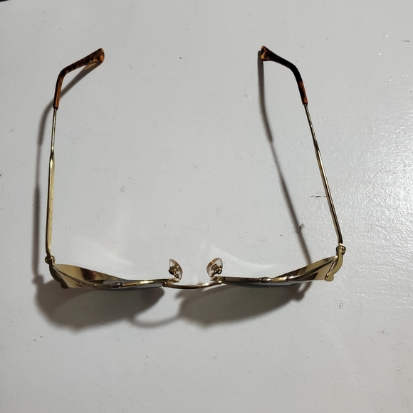 Sun Glasses Steampunk, gold rimmed. Vintage Unisex - Picture 2 of 4